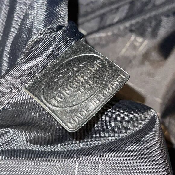 Longchamp Womens Medium Chocolate Leather Shoulder Sling Crossbody Messenger Bag - Picture 7 of 10